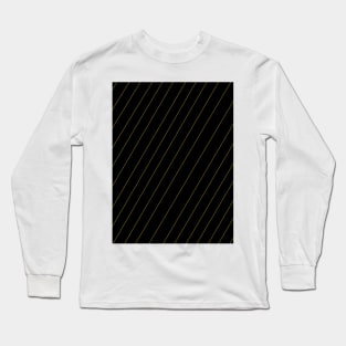 black and gold lines Long Sleeve T-Shirt